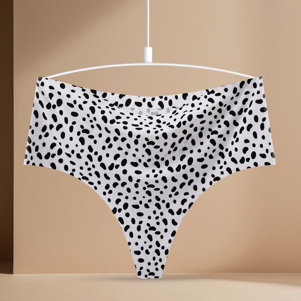 Lady Summer One-piece Silk-Free Breathable High-Waisted Abs-Controlling Yoga Thong Underwear