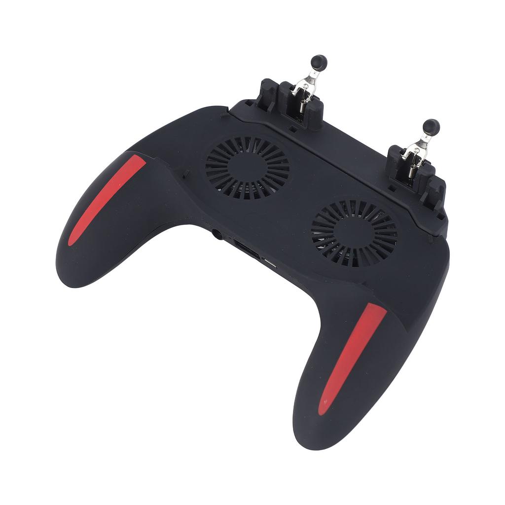 Mobile Game Controller with Cooling Fan Quiet Operation Gaming Grip Gamepad Mobile Controller Trigger for Phone H10
