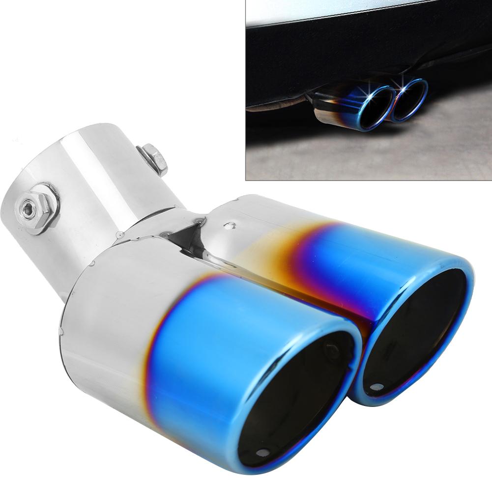 Universal 2.4in Stainless Steel Exhaust Tip Pipe Auto Car Modification Accessory