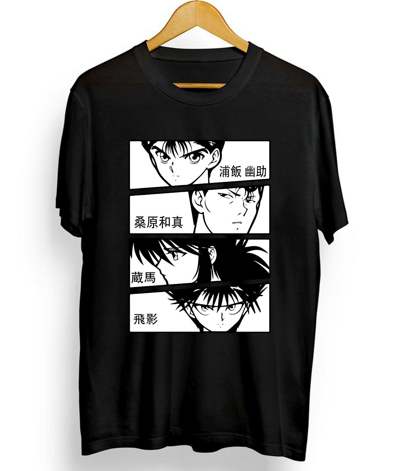 Yu Yu Hakusho,Yusuke,Kuwabara,Kurama,Hiei,90s,anime,new T-shirt Unisex T-Shirt L