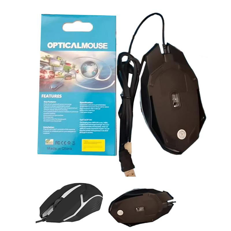Esports Gaming Mouse, Wired, Cool Light, Usb Computer Interface, Business Office, Black And White, Multiple Types To Choose From