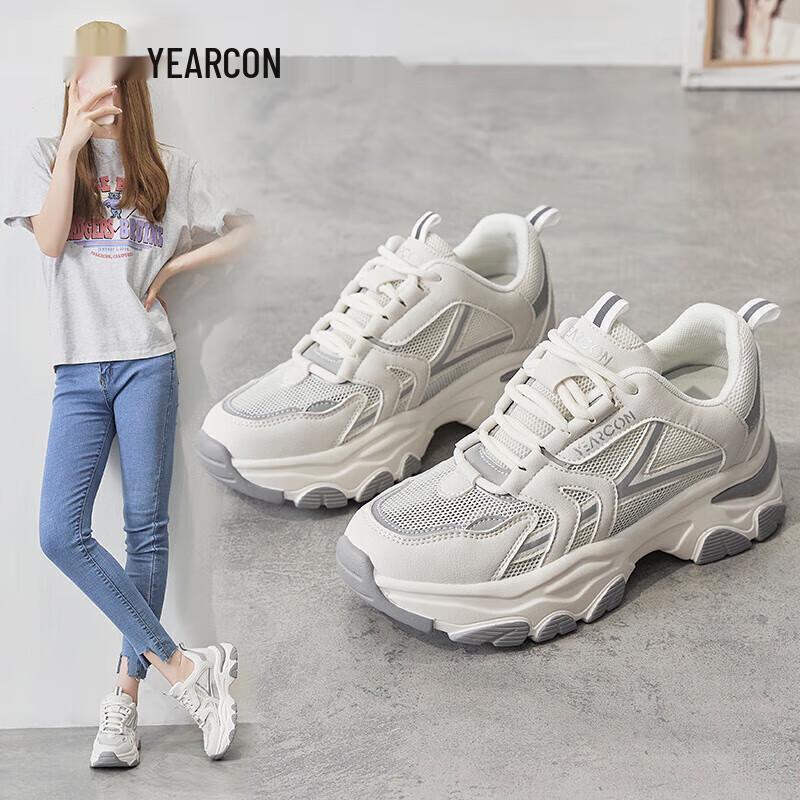 Yierkang Women s Fashion Casual Dad Sneakers 37