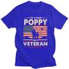 Custom I Am A Dad Poppy Veteran Nothing Scares Me Papa T Shirt Men 100 Cotton Tshirt Tees Fashion Tshirts