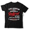 The Legend Has Officially Retired Tshirt Unisex 2024 Retirement Funny Humour