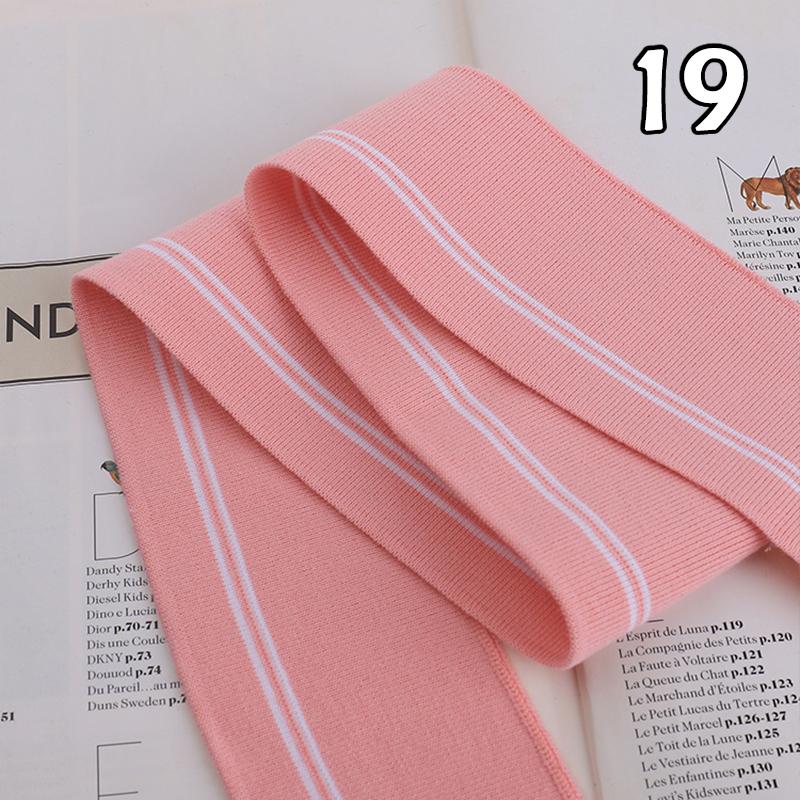 6x90cm Rib Neckline Cuff Collar Fabric Hem Elastic Knitted Baseball Uniform Jacket Coat Rib Trim Clothing Diy Sewing Accessory