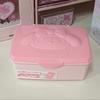 Anime Sanrio My Melody Doll Mini Flip Storage Box Cute Cartoon Portable Multi-purpose Jewelry Makeup Dustproof Storage Box Gifts