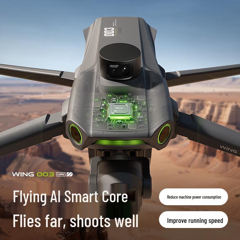 Wing 003 Pro Drone: Touchscreen GPS Control, 3-Axis Gimbal, Laser Obstacle Avoidance, Ultra-Long Battery for Aerial Photography.