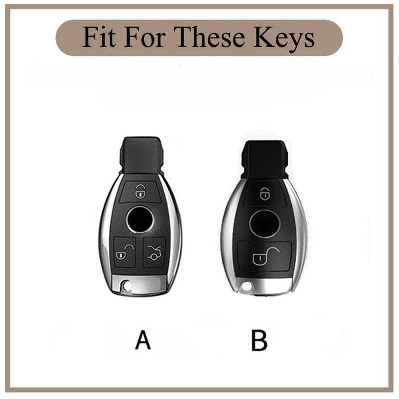 2 3 Buttons ABS Car Remote Key Case Cover For Mercedes Benz A B G R Class GLA GLK W176 W204 W251 W463 Shell Fob Accessories