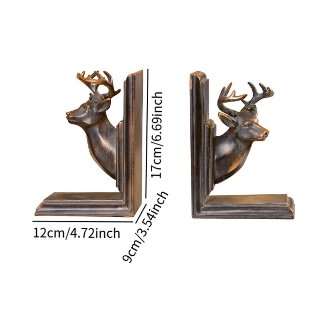 2 Bookends for Desktop And Shelf Use