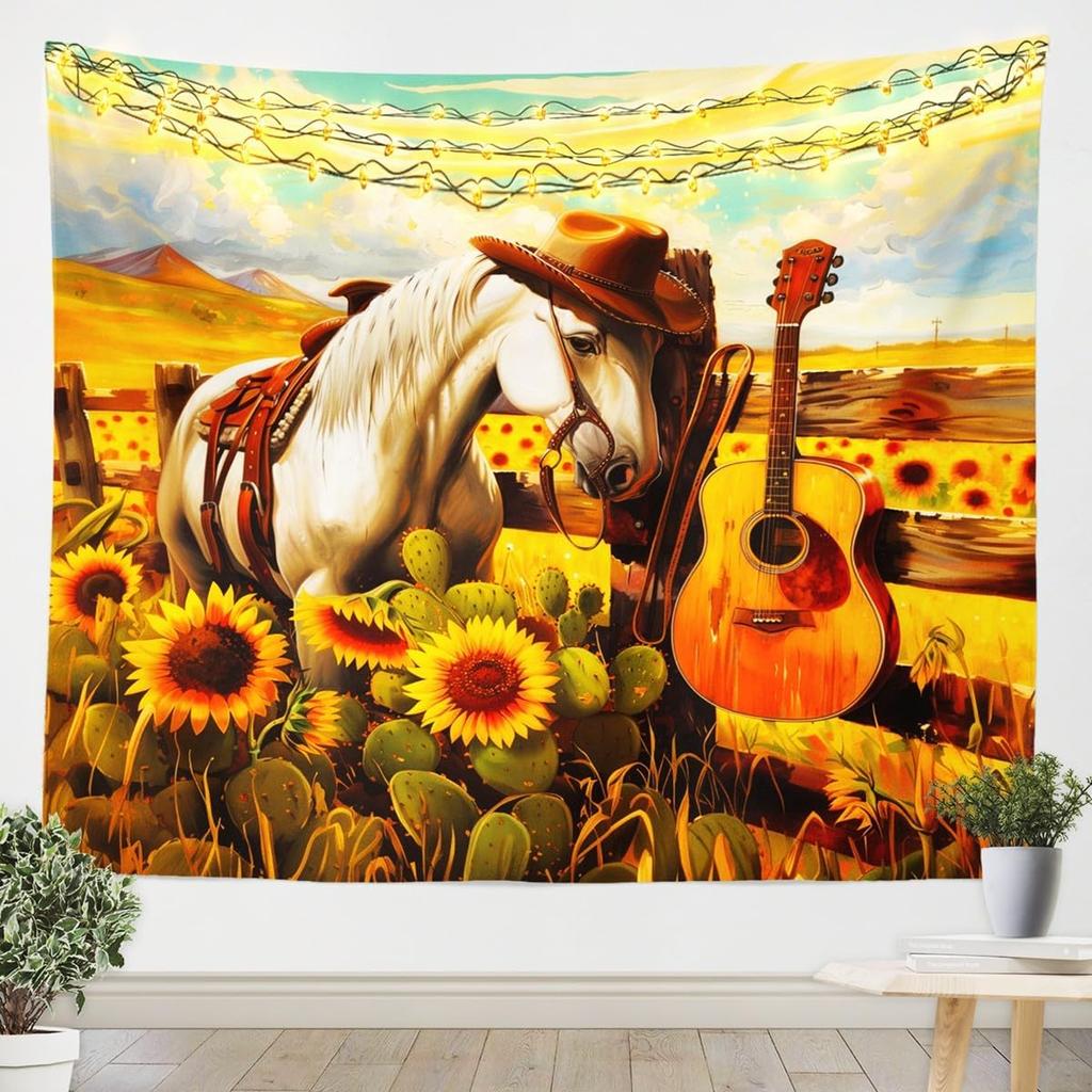 Wilder Wolf Kinder Wandteppich Sonne Mond Traumfänger Boho Wandteppiche Jungen Mädchen Zimmer Deko Wildtier Jagd Abenteuer Rustikal