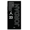 Etui na telefon - MANIACASE - Samsung Galaxy S23 Ultra - Czarne - Silikon TPU - Logo Jordan 23