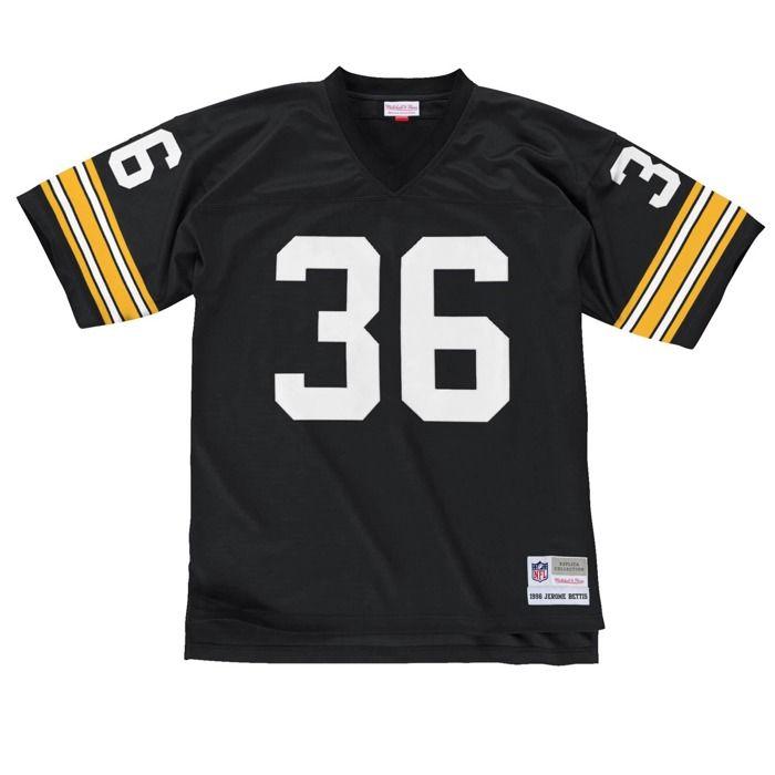 Maillot vintage - MITCHELL & NESS - Pittsburgh Steelers - Noir - Manches courtes - Adulte