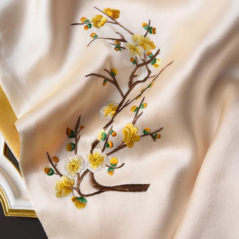 Hang Sifu Su Embroidery 100% Mulberry Silk Scarf Shawl
