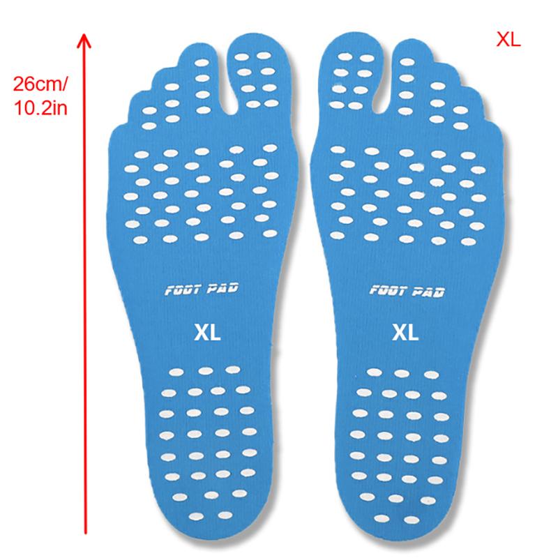 

Противоскользящие клейкие стельки Нескользящие Стик для босых ног Пляжная обувь Подушечки для ног Наклейка Силикагель Невидимая обувная подкладка Бассейн для плавания XL