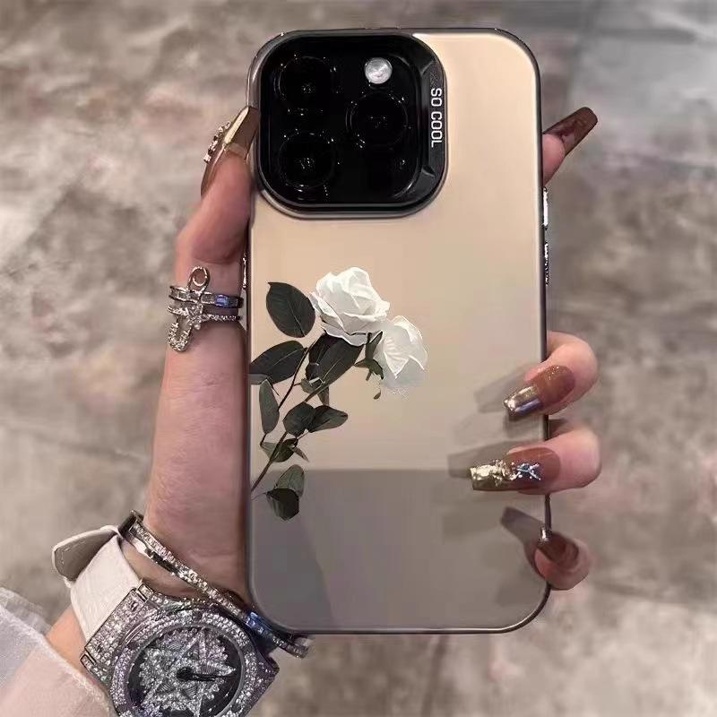 Haze rose for iphone15promax mobile phone case 16plus apple 14 pro girl 13 personality 12