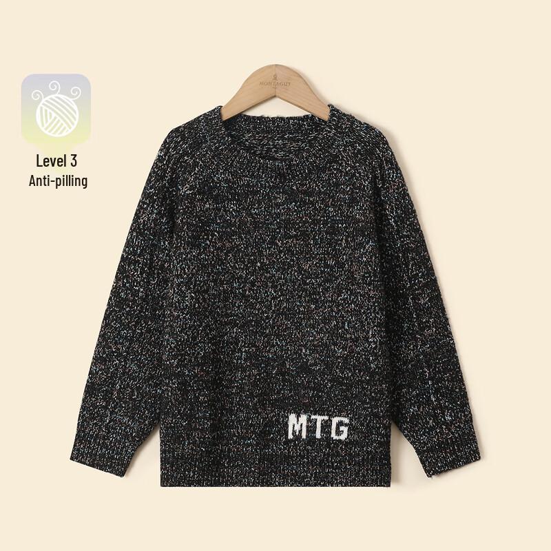 Montagut Kids  Unisex Relaxed Fit Thickened Knit Sweater 160