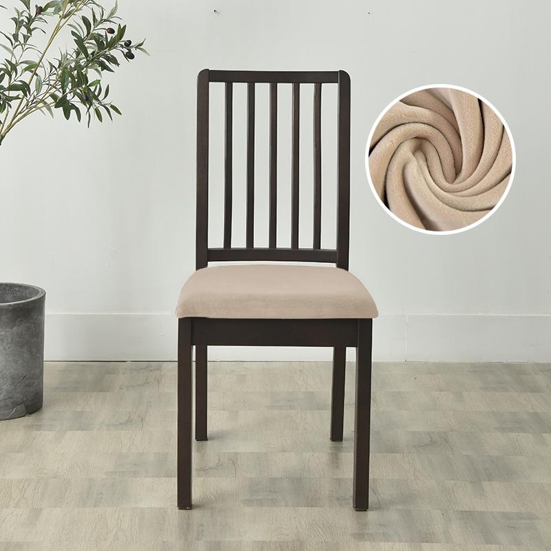 Чехол на стул из бархата для обеденного стола чехлы на спинки сидений чехлы на офисные подушки чехлы на компьютерные стулья пылезащитный эластичный чехол 1 шт Universal size 8215₽