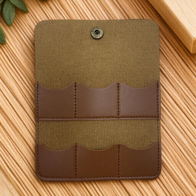 Portable PU Leather Guitar Pick and Multi-Card Storage Case for Mobile Phones