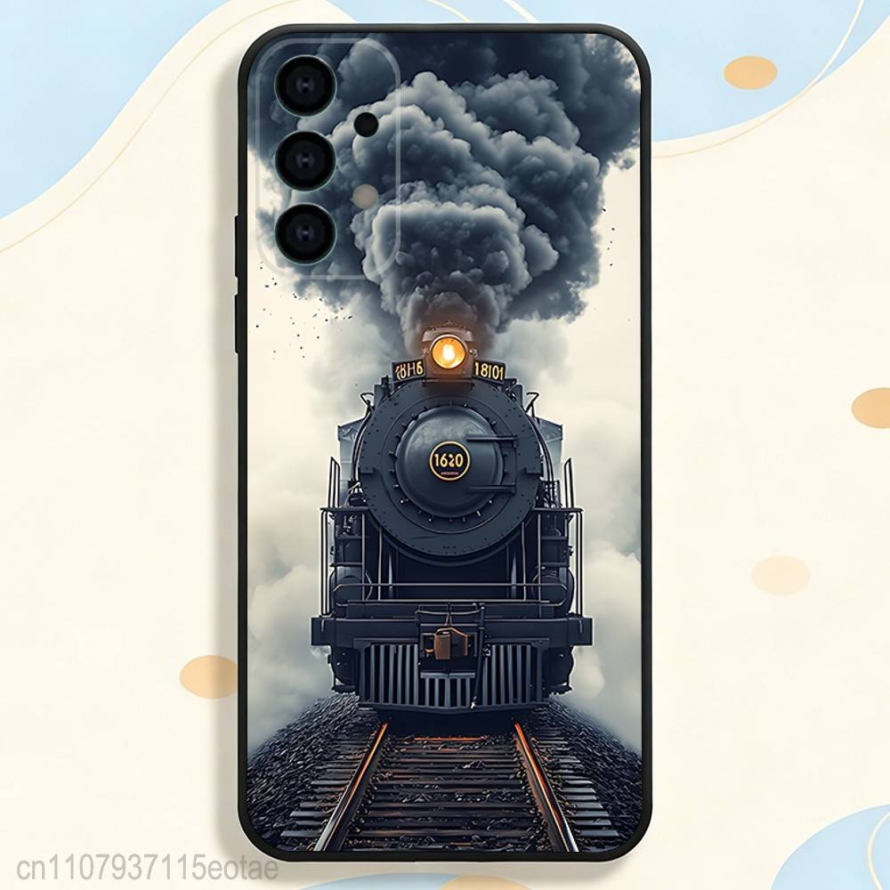 

Vintage Steam Train Railway Phone Case for Samsung S series s21 s22 s23 s24 s25 S26 FE Plus Ultra TPU Soft to Skin-friendly case SamsungS20ULTRA5G