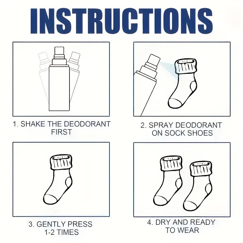 Shoe Deodorant Spray, Fresh Scent Quickly Eliminates Odors, Fast Absorption, Long-Lasting Fragrance, Keeps Fresh All Day