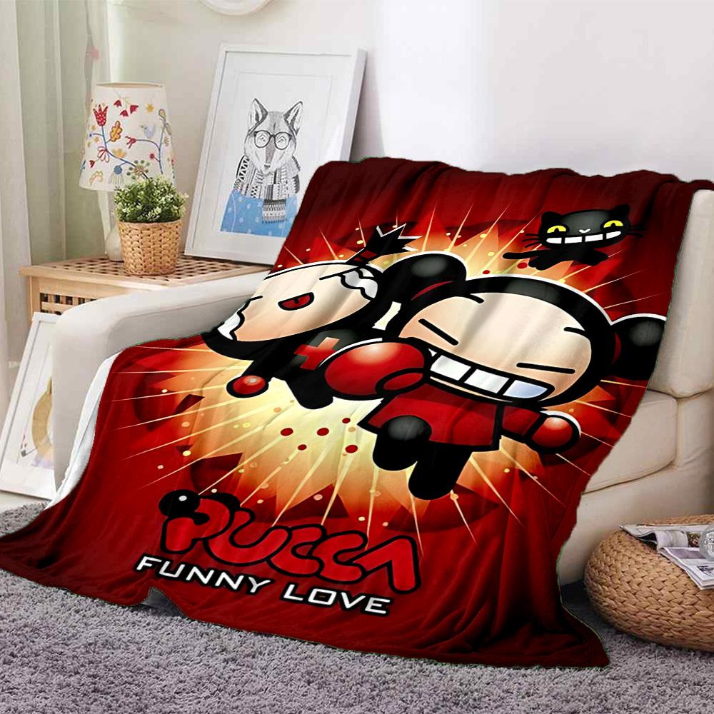 1pc Pucca Blanket Versatile for Couch, Office Bed
