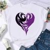 Summer Cartoon Villain T-Shirt Villain Princess Pattern Fashion T-Shirt Harajuku Streetwear White Cotton Top Unisex