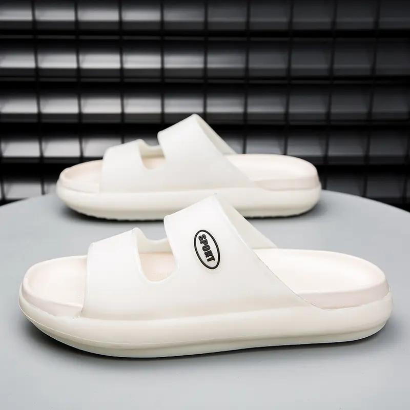 

Модные шлепанцы на платформе для мужчин, носящих шлепанцы с чувством какашки, для занятий спортом на открытом воздухе, нескользящие пляжные сандалии, летняя новинка, мягкая подошва E 40