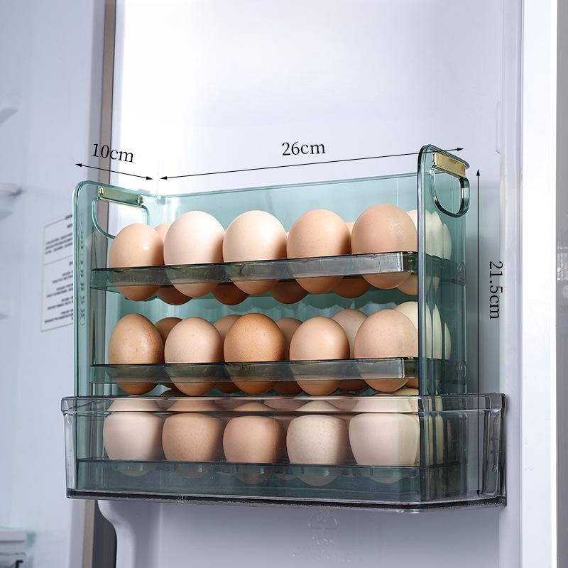 Ei-Aufbewahrungsbox, Kühlschrank-Organizer, Lebensmittelbehälter, Eier-Frischhaltebox, Halter, Tablett, Spender, Küche, Aufbewahrungsboxen