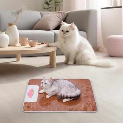 Dog Cooling Pad Pet Cooling Pad Bed Wear-Resistant Ratten Mat Pet Supplies For Bed Sofa Indoor Outdoor Cage Kennel Car Dogs Cats