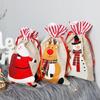 Christmas Drawstring Gift Bags Merry Christmas Decoration Xmas Party Supplies