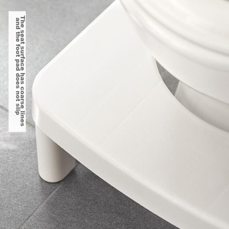 Lanjiaoluo Toilet Stool, Squatting Bench, Thickened Non-Slip Footrest for Home Use, Suitable for Elderly And Pregnant Women, Toilet Footstool