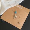 Colorful Star Pendant Necklace for Women - Adjustable, High-End Clavicle Chain