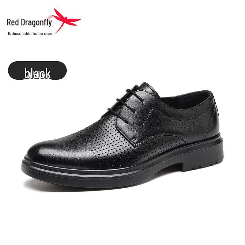 Red Dragonfly Men s Breathable Leather Formal Casual Summer Shoes 39