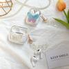 Colorful Butterfly Airpods1/2 Earphone Cover Creative Shell Chain Airpodspro Protective Case Transparent Pearl