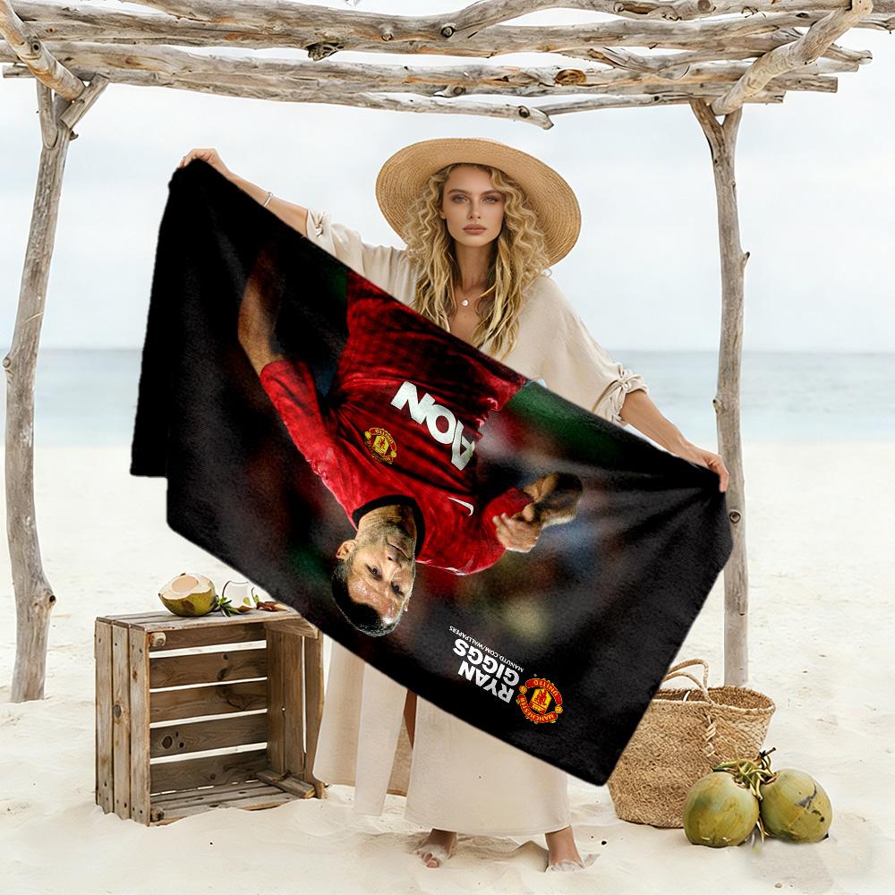Victory Celebration Moment Beach Towel Quick-Dry Soft Microfiber Comfortable Lightweight