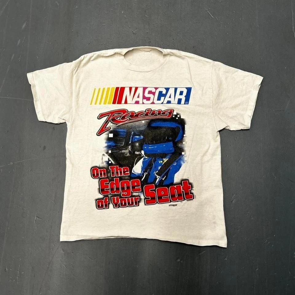 

Vintage 90s Nascar racing big print graphic tshirt Size L M
