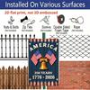 2D Flat, 1pc Patriotic "America 250 Years" Aluminium Sign - 8"x12" Rustic 1776-2026 Liberty Bell Decor, USA Flag Wall Art, Perfect for Independence