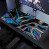 Colorful Liquid Swirl Pattern Large Mouse Pad NonSlip Rubber Stitched Edges Print Desk Mat Gaming Setup Office Workspace