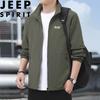 JEEP SPIRIT Men's Casual Turn-down Collar Outdoor Jacket