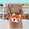 Ailurus Animal Fulgens Pattern Backpack Feather Cotton Filling Daily Children
