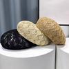 Small Fresh Straw Beret Children Spring and Summer Hollow Design Breathable Thin Bud Painter Hat Showing A Small Tide