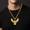 Mode 18K vergoldet Hip Hop Rock Halskette Edelstahl US Dollar Geld Zeichen Anhänger Halskette Herren Frauen Schmuck Geschenk