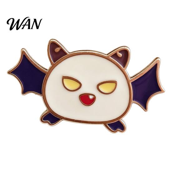 Ghost Enamel Pin Spooky Halloween Brooch Pin, Pumpkin Skull Haunted House Decorative Accessory for Sweaters Coats Bags Hats