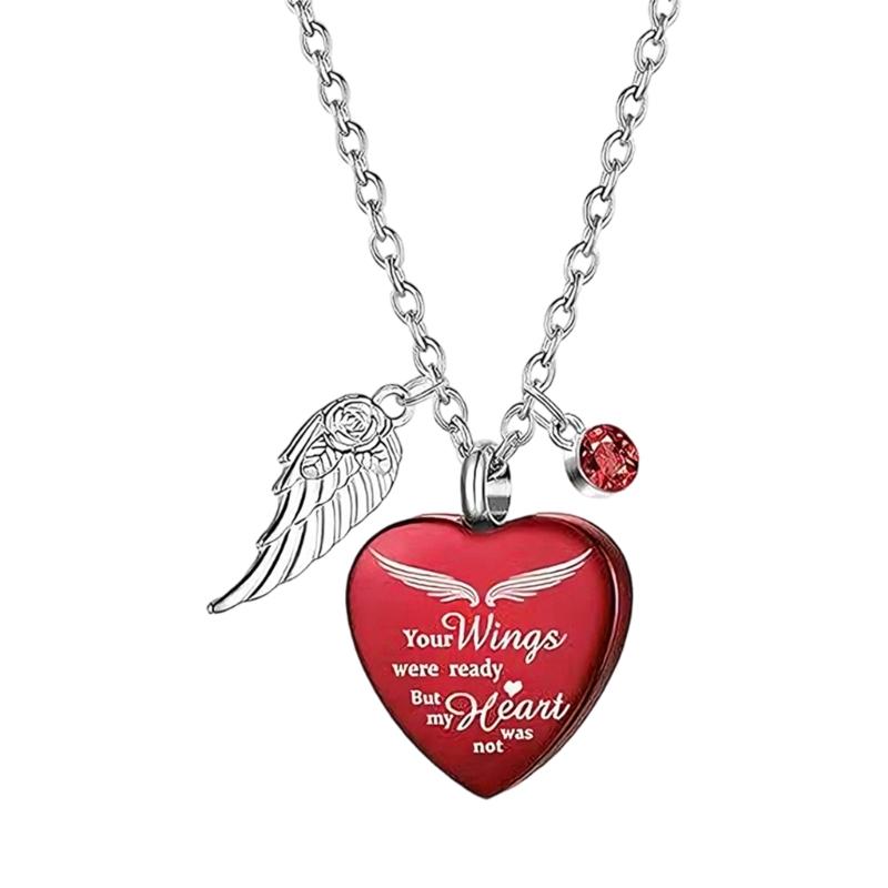 Sentimental Pet Memorial Pendant Necklace for Departed Pet Loss Remembrances Cremation Jewelry for Emotion Suport