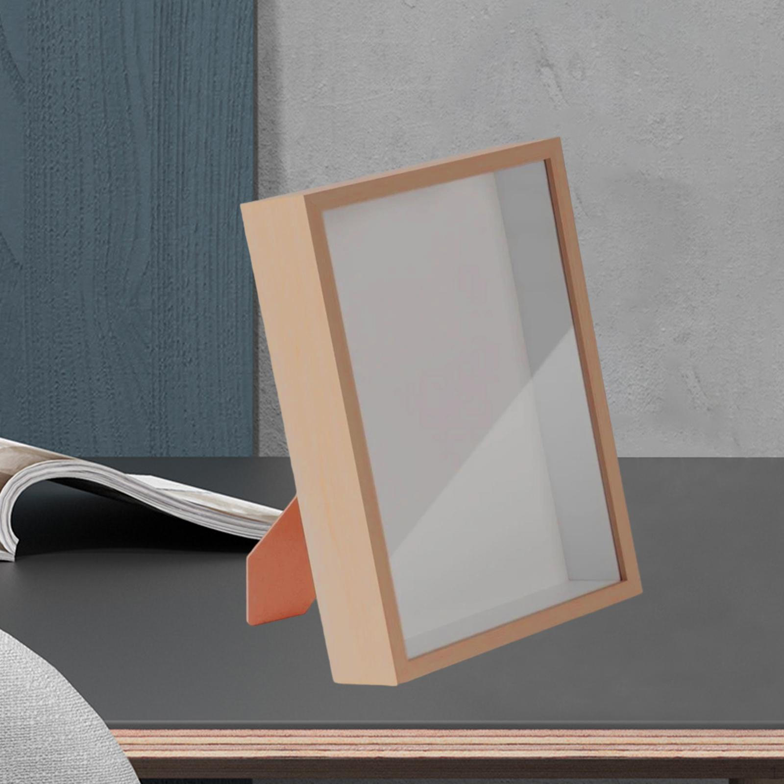 

Elegant Wooden Shadow Box Frame for Showcasing Memories And Keepsakes Internal height 5cm