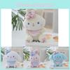 Rabbit Plush Dog Stuffed Toy Animal Doll Key Chain Backpack Decoration Gifts