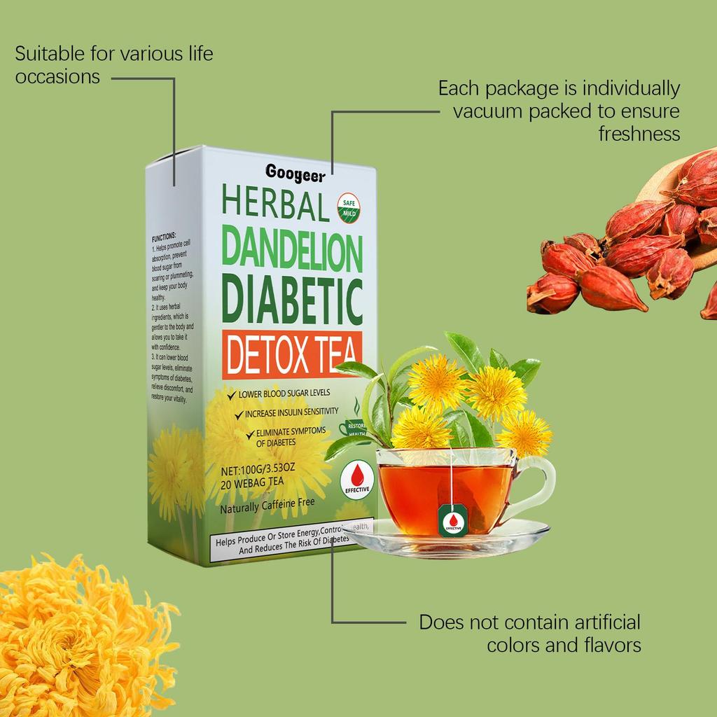 Herbal Detox & Balancing Tea Bags, Premium Herbal Blend for Overall Wellness