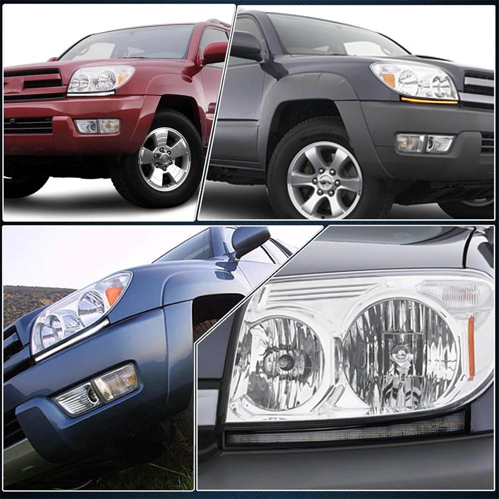 Front Headlight Led Daytime Running Light Drl For Toyota 4Runner 2003-2005