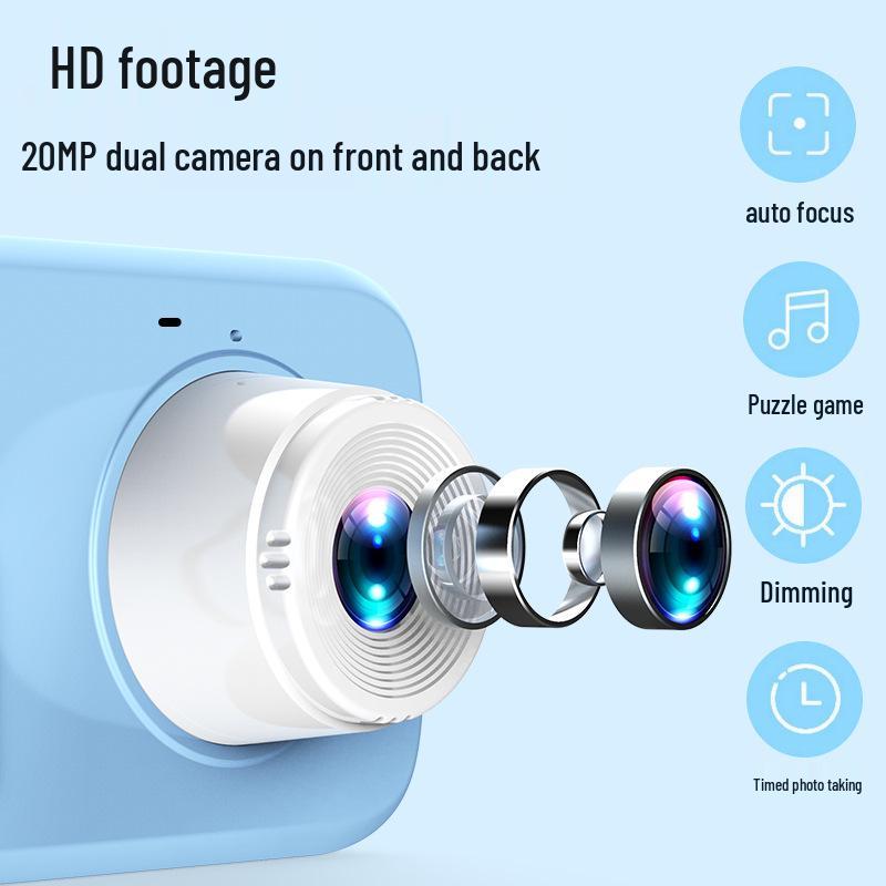 Mini Children's Dual-Lens HD Digital Camera - Perfect Gift for Kids