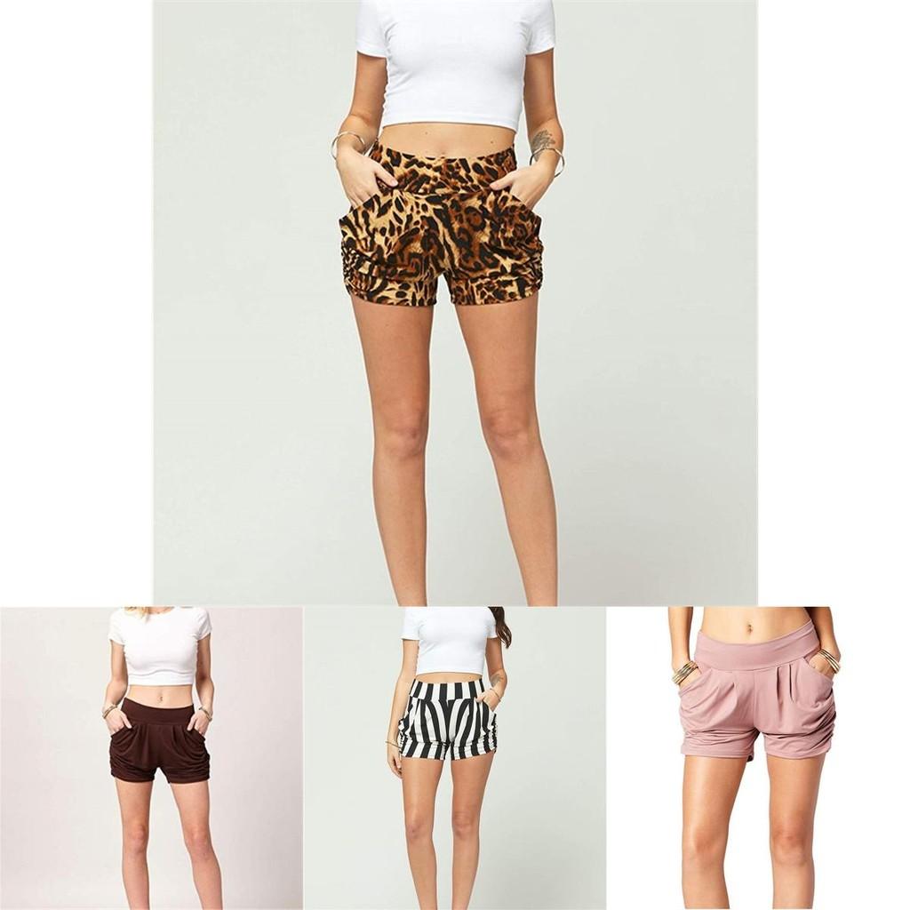 Stylish Women Summer High Waist Casual Shorts Featuring Pleated Design And Soft Material With Pockets